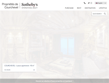 Tablet Screenshot of courchevel-sothebysrealty.com